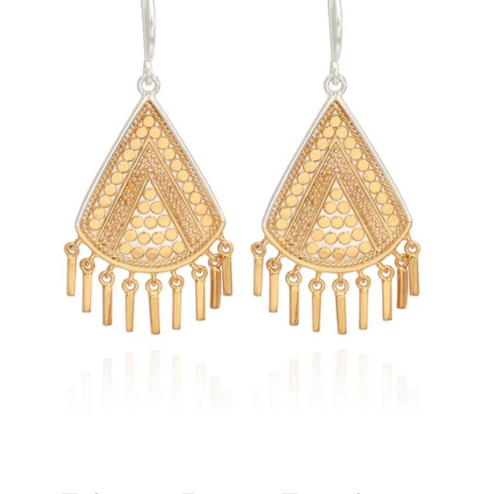 Authentic Anna Beck Fringe Drop Earrings
